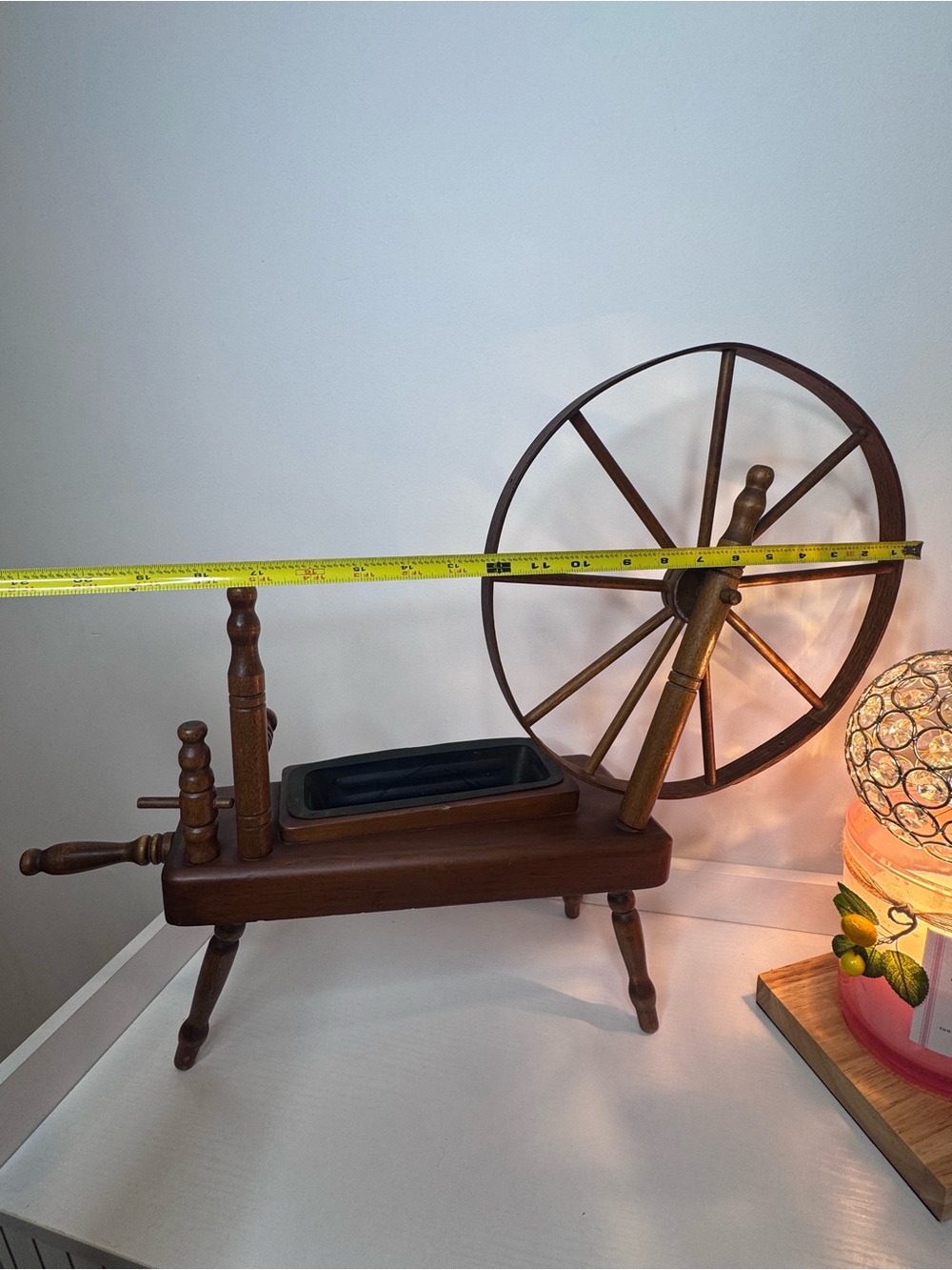 Vintage 1960s mini tabletop wooden spindle planter - Picture 9 of 9